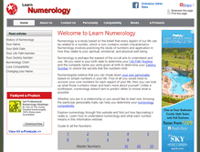 Tablet Screenshot of learnnumerology.info